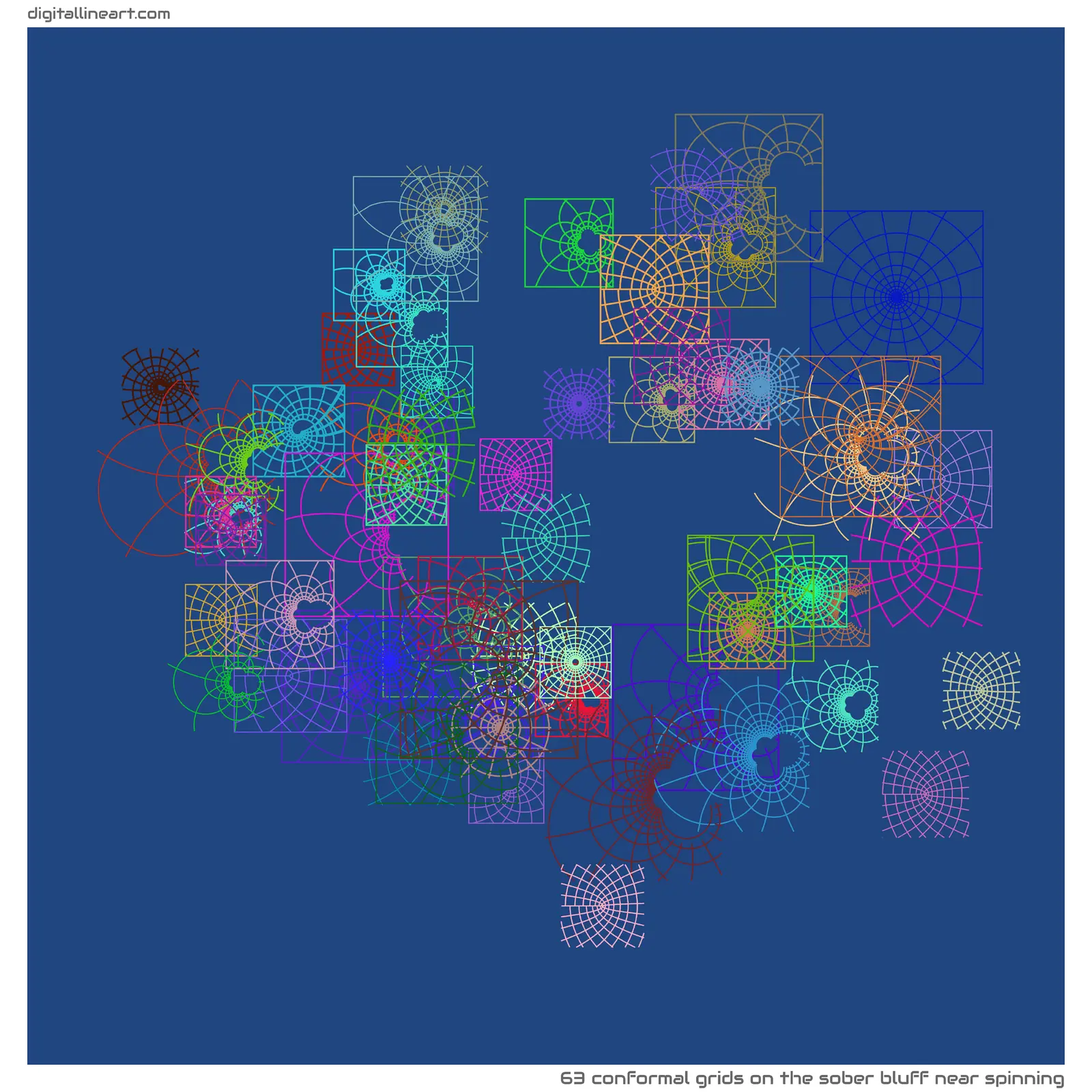 The Sober Bluff near Spinning — 63 conformal grids
