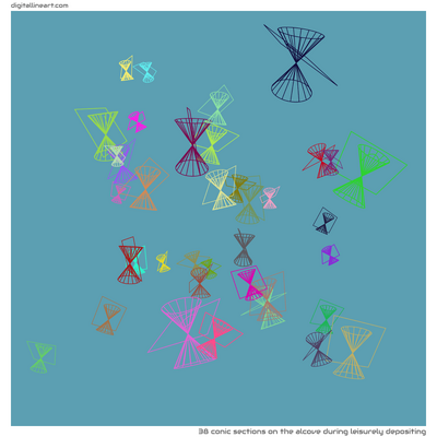 The Alcove During Leisurely Depositing — 38 conic sections