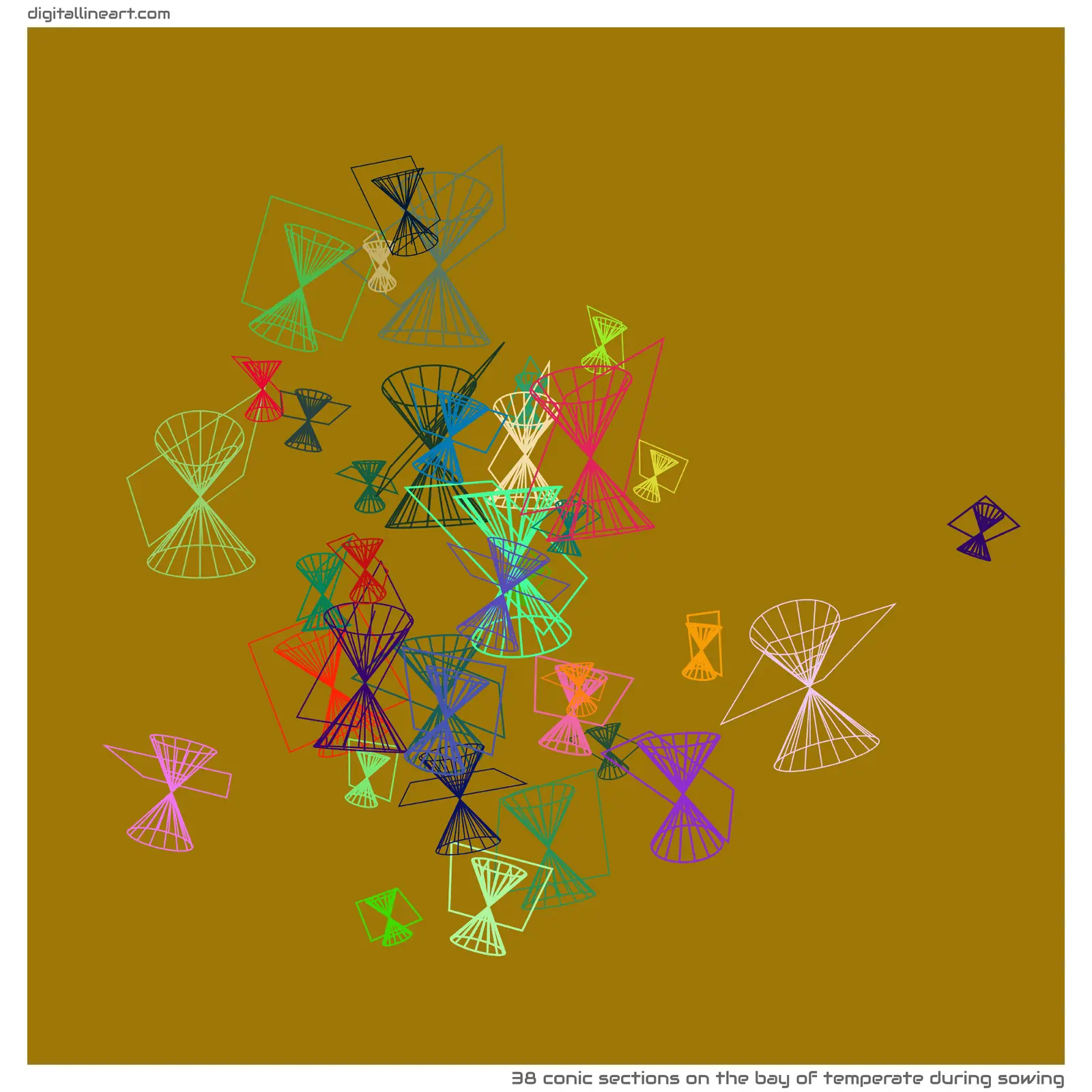 The Bay of Temperate During Sowing — 38 conic sections