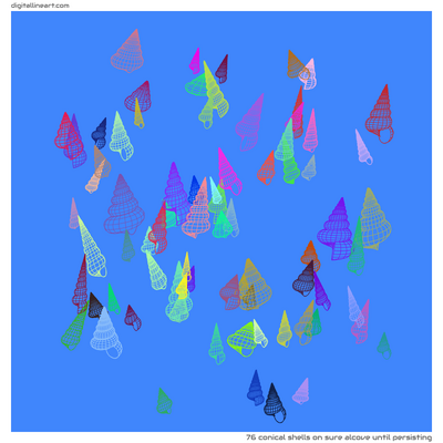 Sure Alcove until Persisting — 76 conical shells