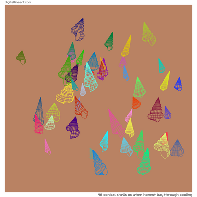 When Honest Bay through Cooling — 48 conical shells