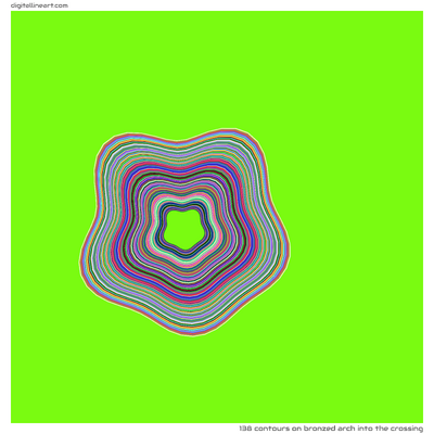 Bronzed Arch into the Crossing — 138 contours