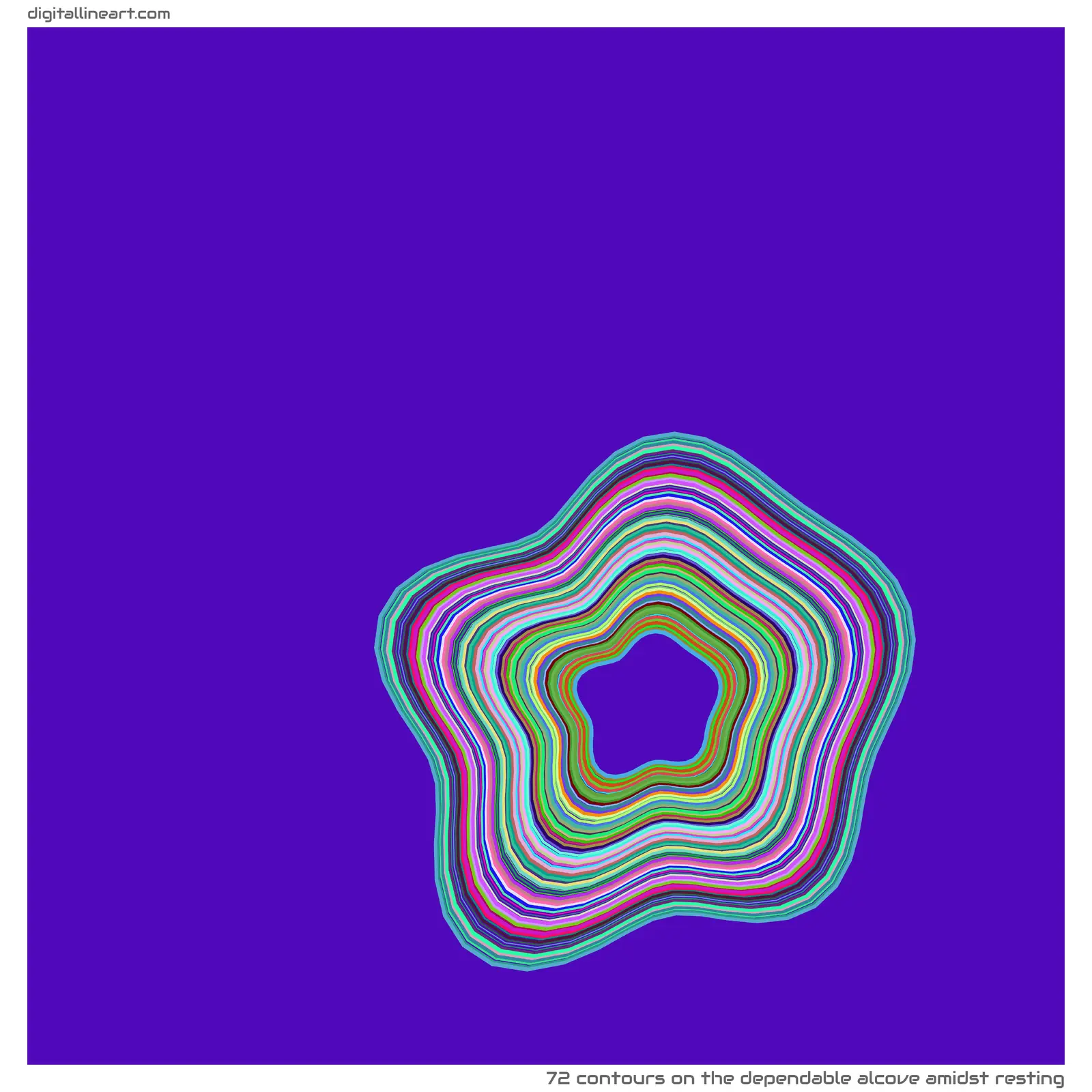 The Dependable Alcove amidst Resting — 72 contours