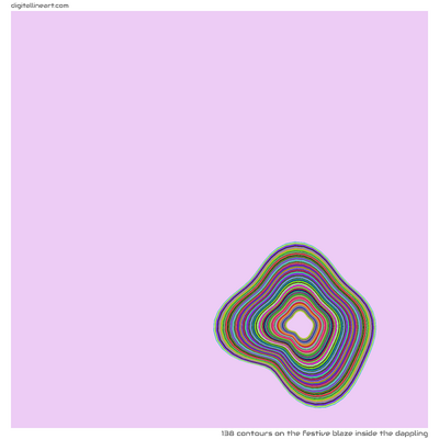 The Festive Blaze Inside the Dappling — 138 contours
