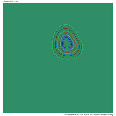 The Warm Alcove off the Dividing — 12 contours