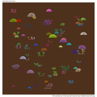 The Burial round Corroded Scorching — 75 corals