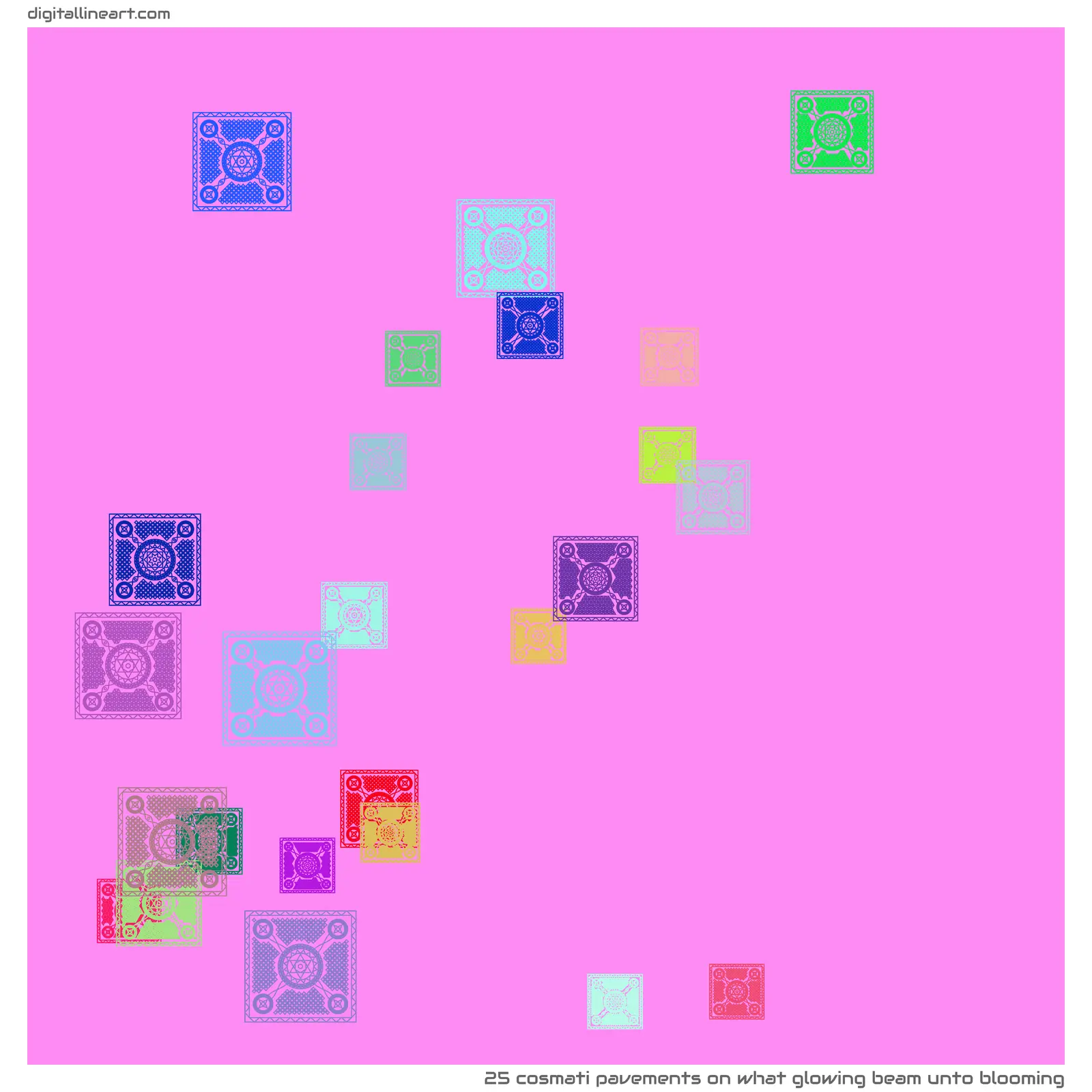 What Glowing Beam unto Blooming — 25 cosmati pavements