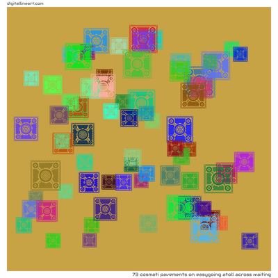 Easygoing Atoll across Waiting — 73 cosmati pavements