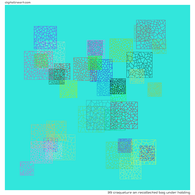 Recollected Bog under Holding — Craquelure, 39 elements