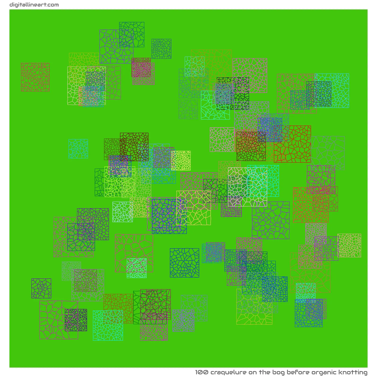 The Bog before Organic Knotting — Craquelure, 100 elements