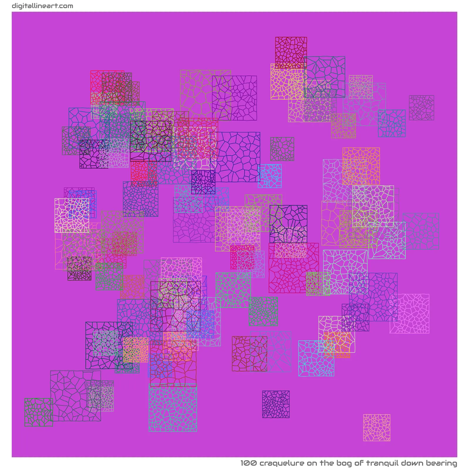 The Bog of Tranquil down Bearing — Craquelure, 100 elements