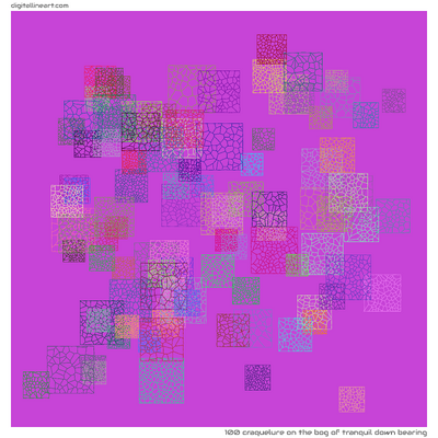 The Bog of Tranquil down Bearing — Craquelure, 100 elements