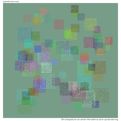 When the Sienna Acre up Bordering — Craquelure, 84 elements