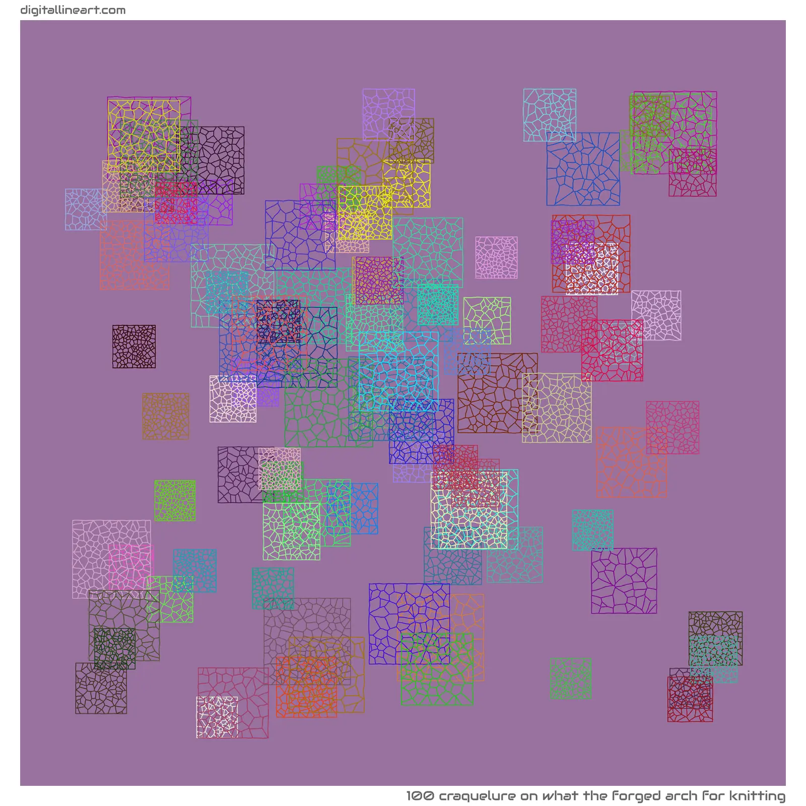 What the Forged Arch for Knitting — Craquelure, 100 elements