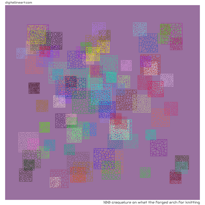 What the Forged Arch for Knitting — Craquelure, 100 elements