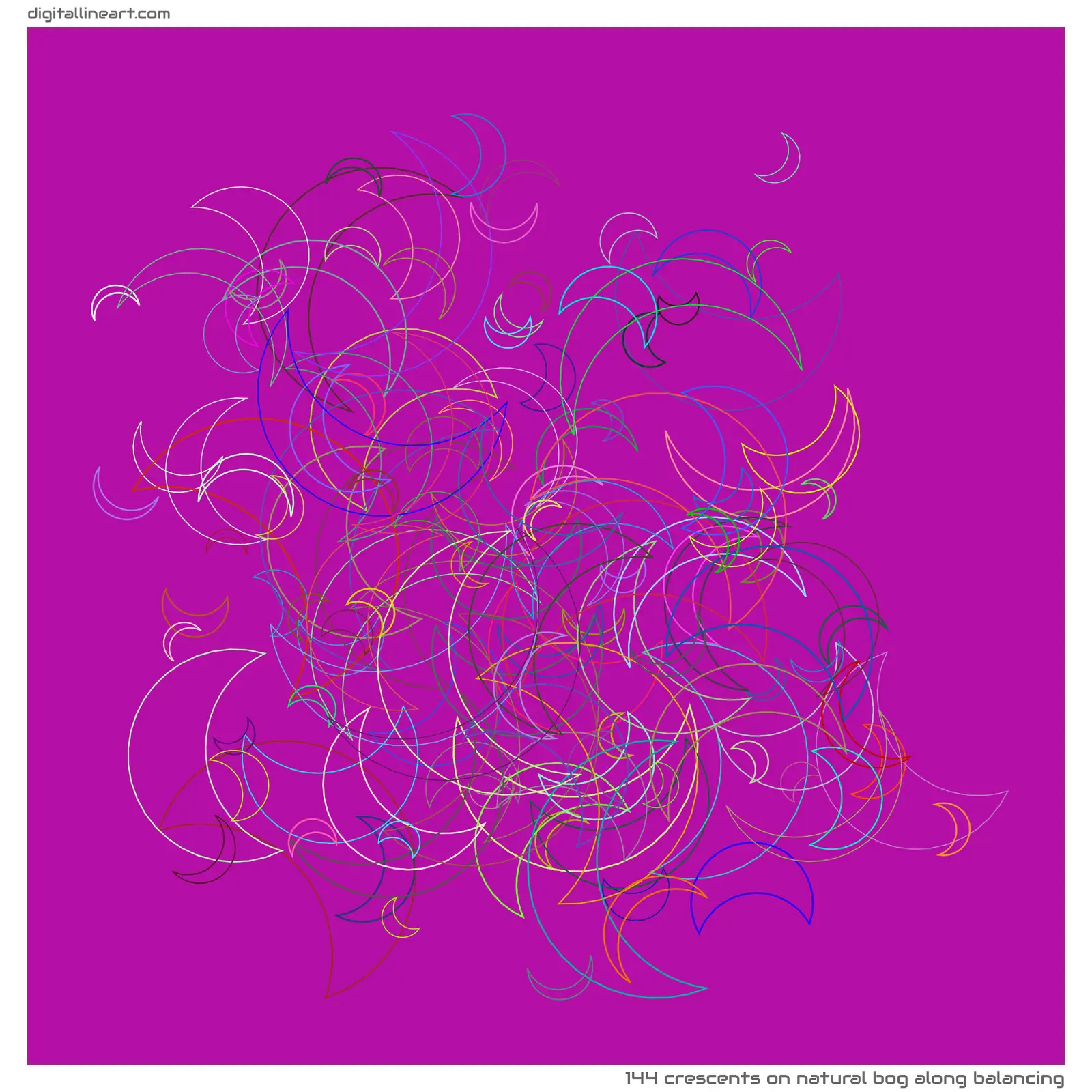 Natural Bog along Balancing — 144 crescents