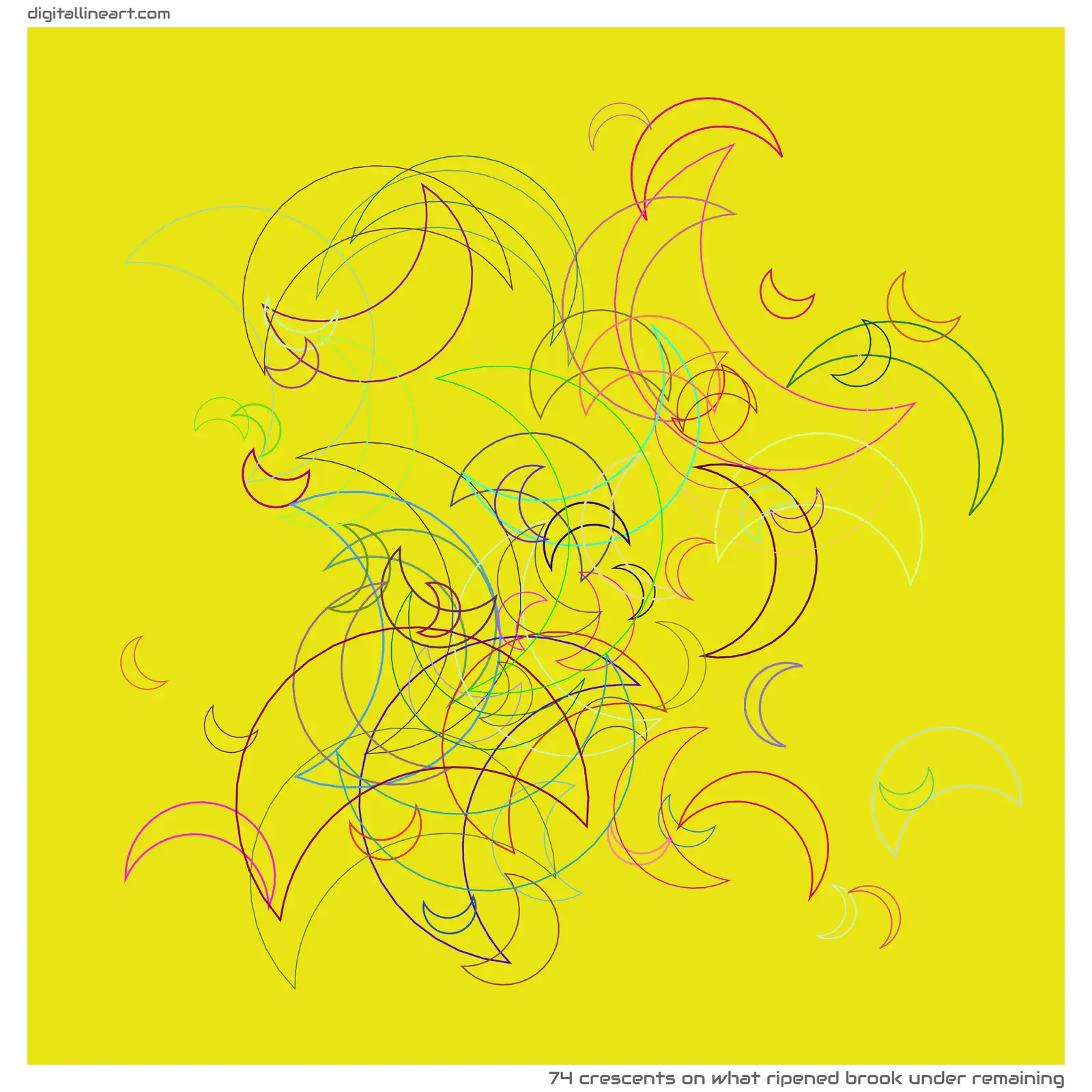 What Ripened Brook under Remaining — 74 crescents