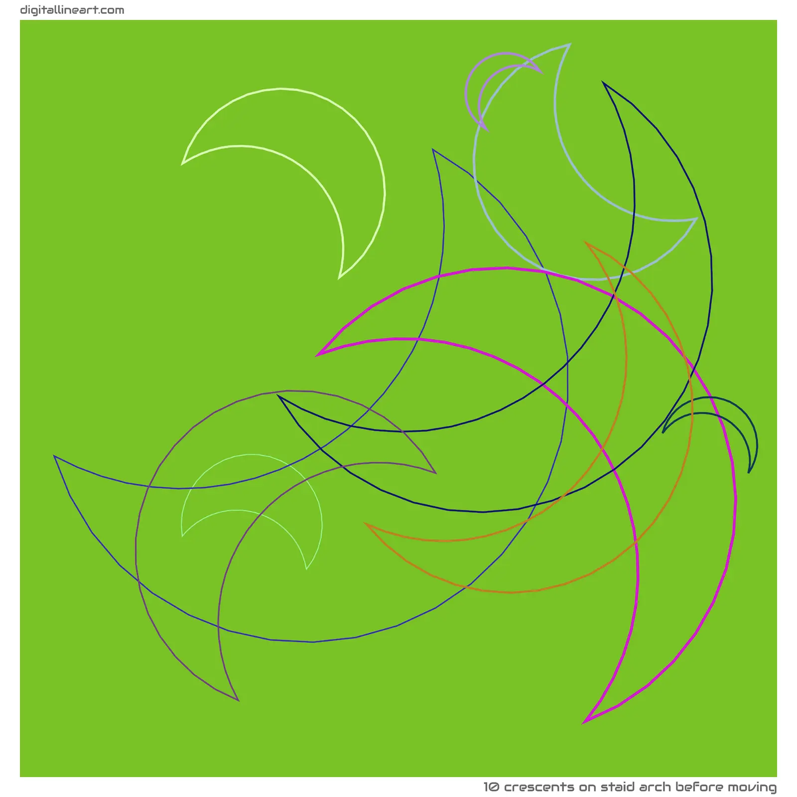 Staid Arch before Moving — 10 crescents