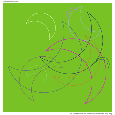 Staid Arch before Moving — 10 crescents