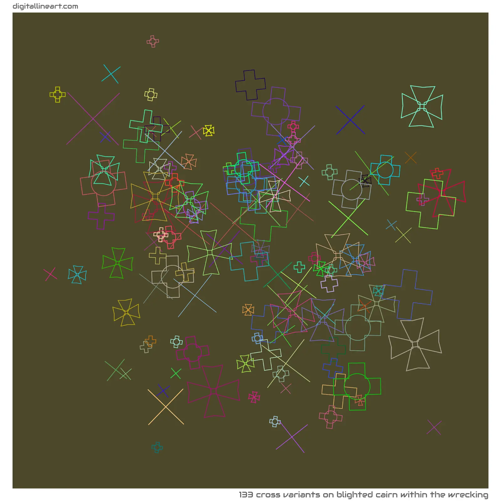 Blighted Cairn within the Wrecking — 133 cross variants