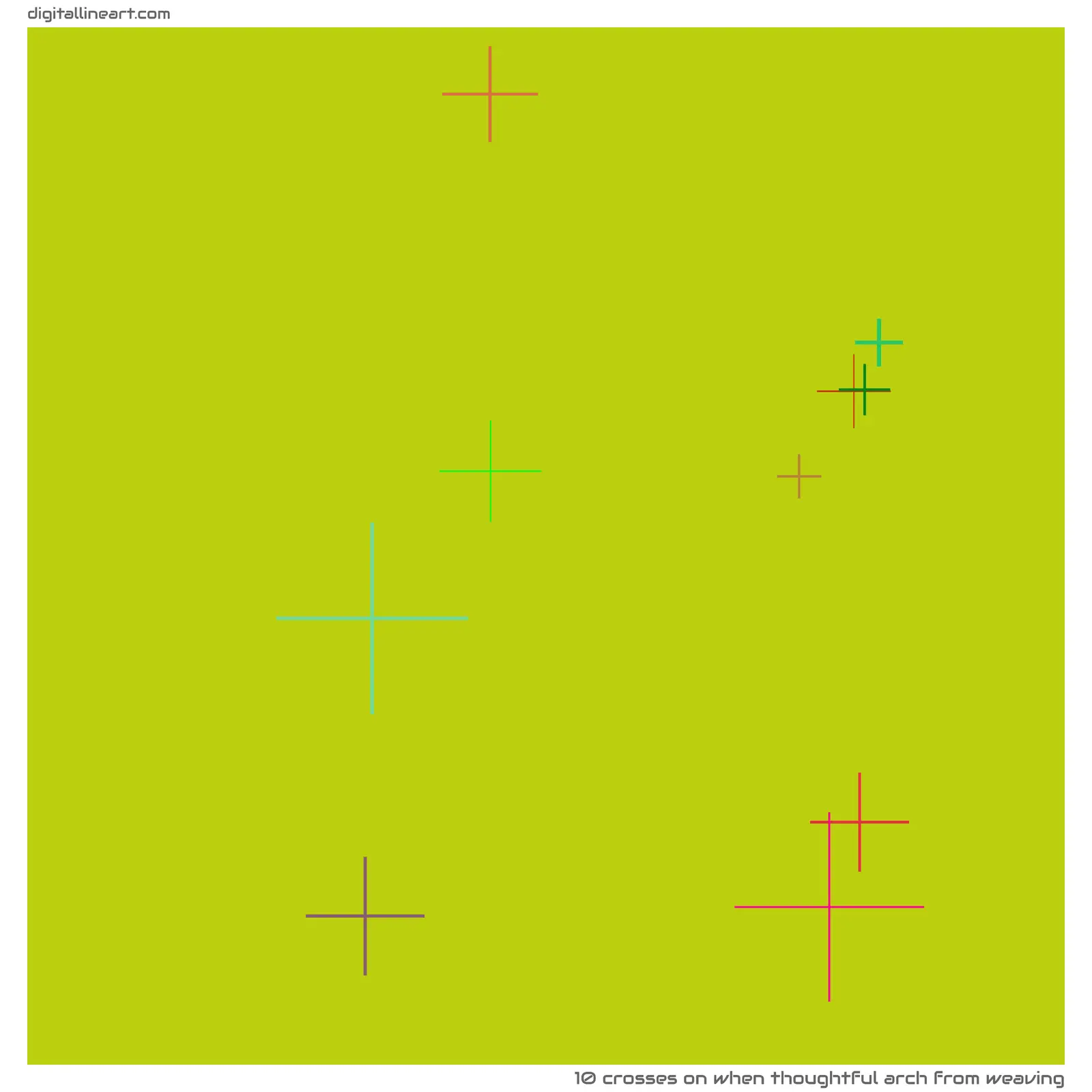 When Thoughtful Arch from Weaving — 10 crosses