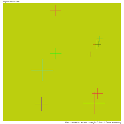 When Thoughtful Arch from Weaving — 10 crosses