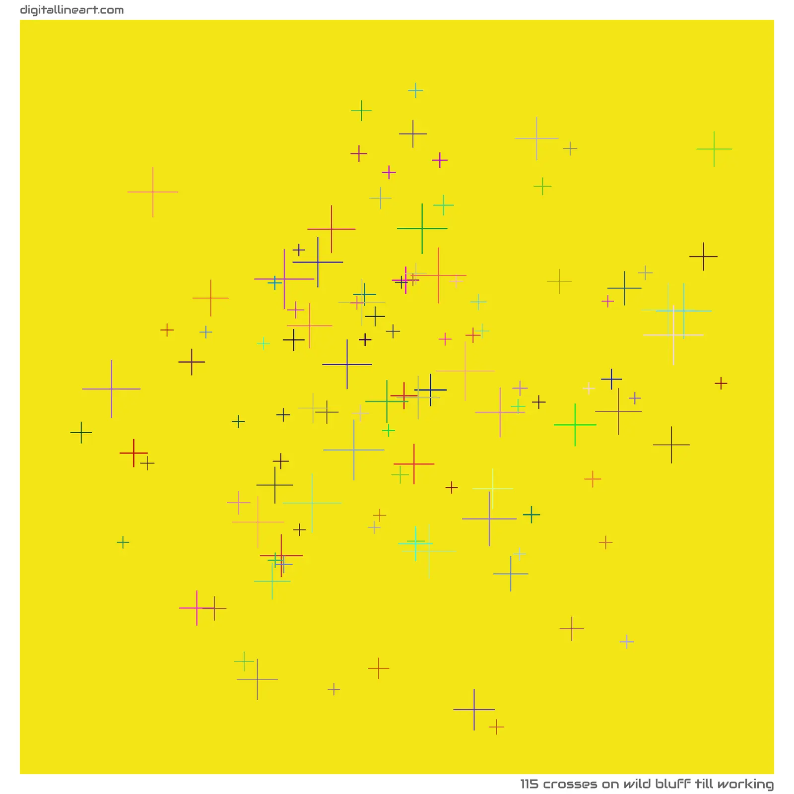 Wild Bluff till Working — 115 crosses