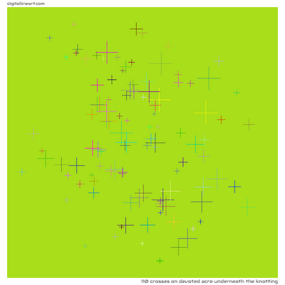 Devoted Acre underneath the Knotting — 110 crosses