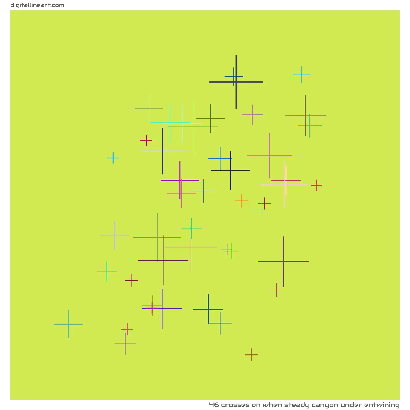 When Steady Canyon under Entwining — 46 crosses