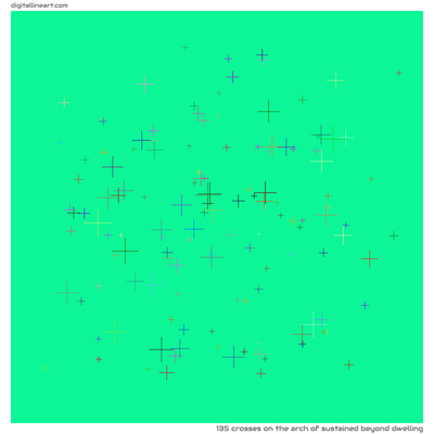 The Arch of Sustained beyond Dwelling — 135 crosses