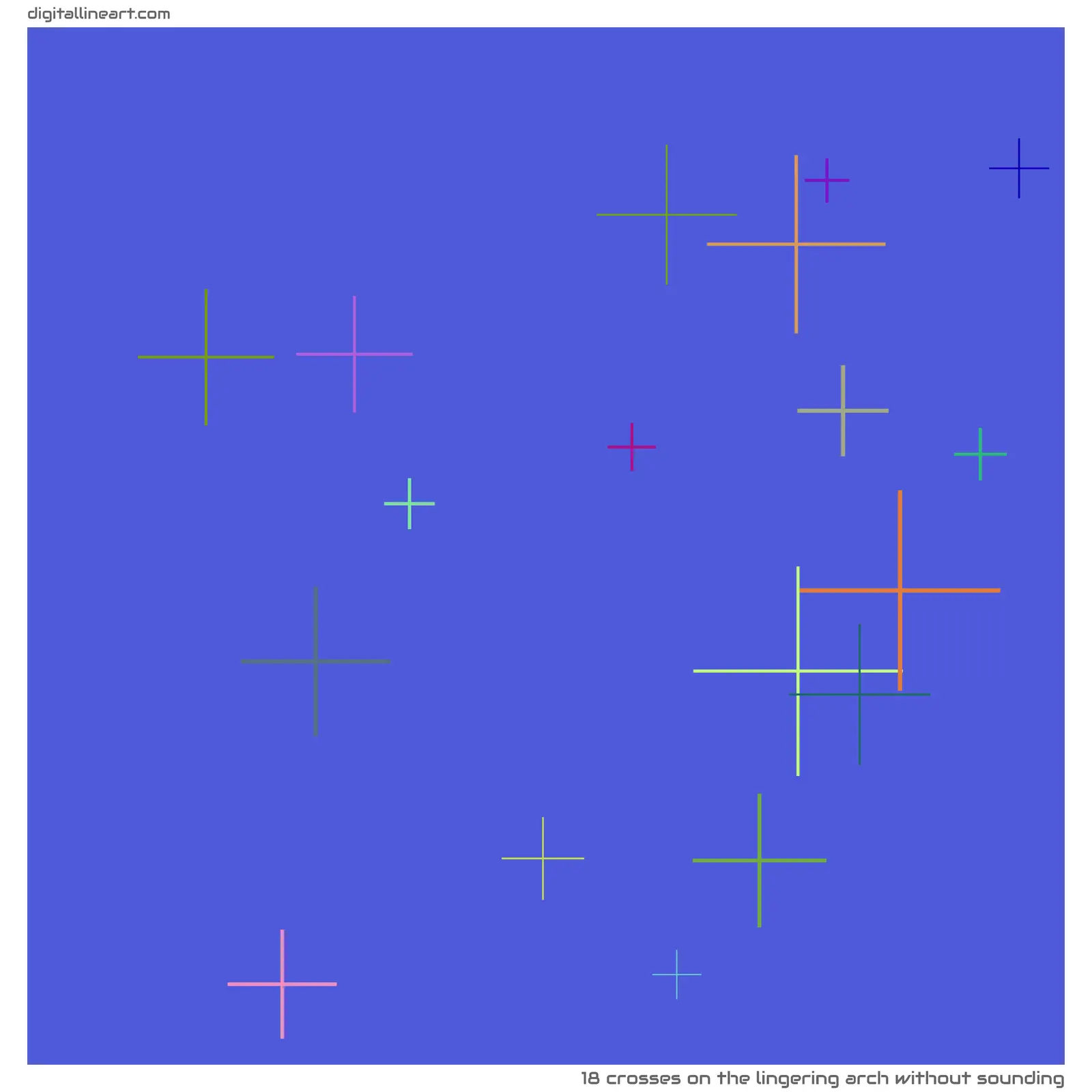 The Lingering Arch without Sounding — 18 crosses