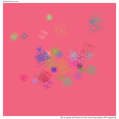 The Morning Beam off Rejoicing — 36 crystal lattices