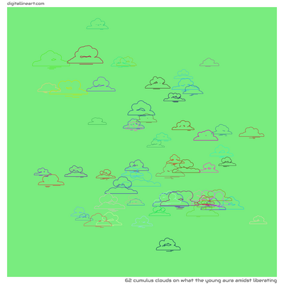 What the Young Aura amidst Liberating — 62 cumulus clouds