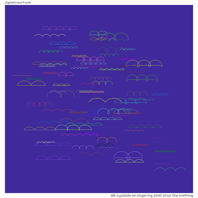 Lingering Atoll circa the Knitting — 83 cycloids