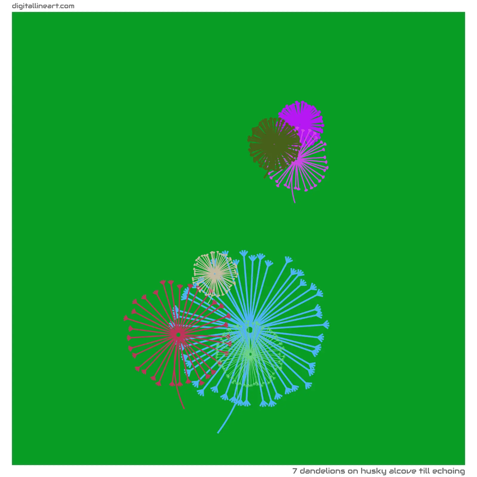Husky Alcove till Echoing — 7 dandelions