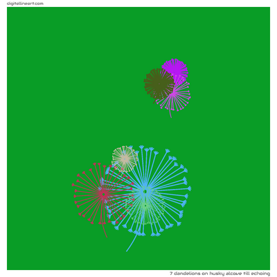 Husky Alcove till Echoing — 7 dandelions