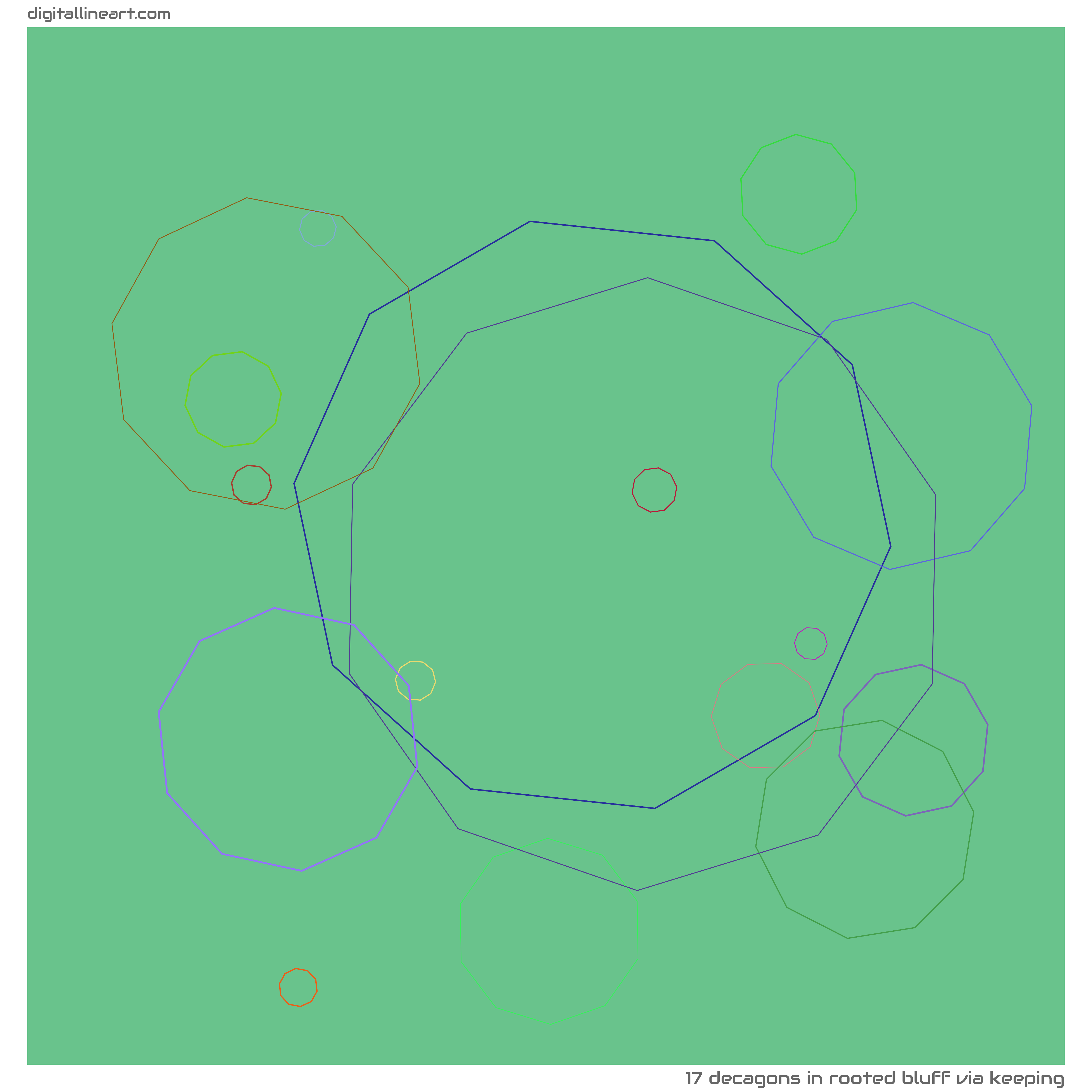 17 Linien in Rooted Bluff via Keeping