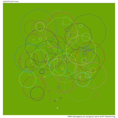 Organic Acre with Fastening — 100 decagons