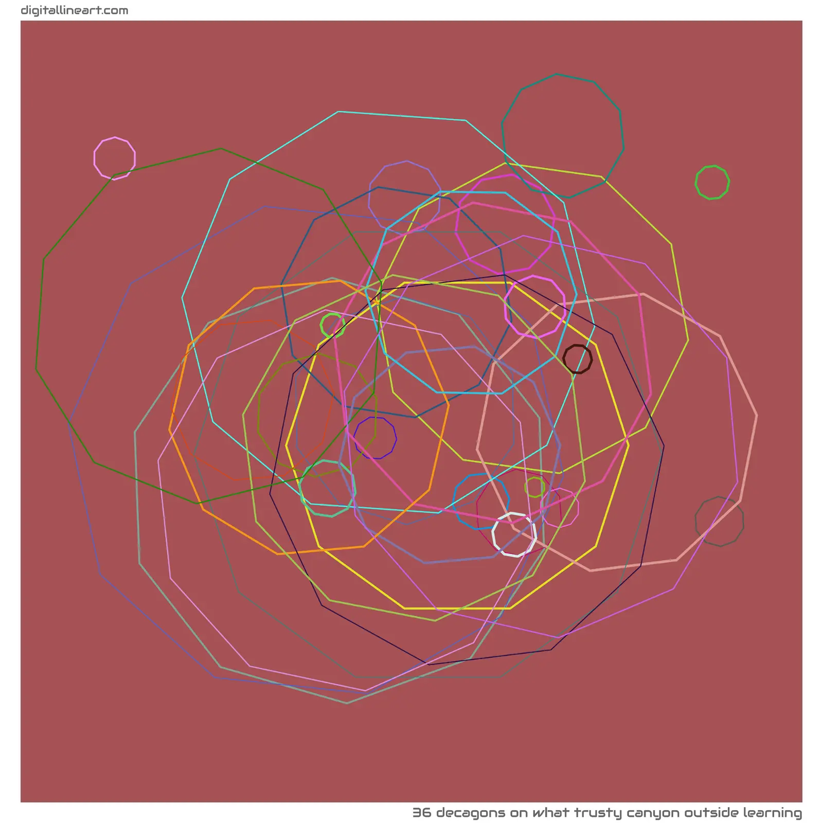 What Trusty Canyon outside Learning — 36 decagons