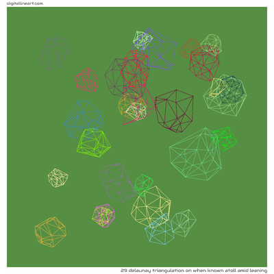 When Known Atoll amid Leaning — Delaunay Triangulation, 29 elements