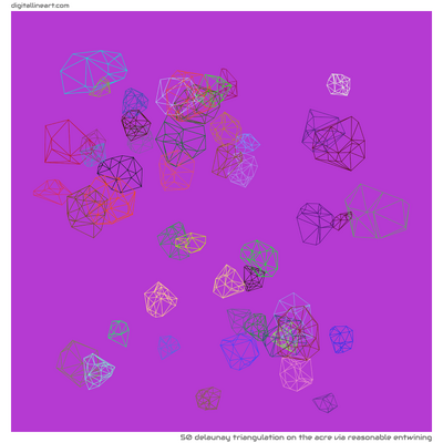 The Acre via Reasonable Entwining — Delaunay Triangulation, 50 elements