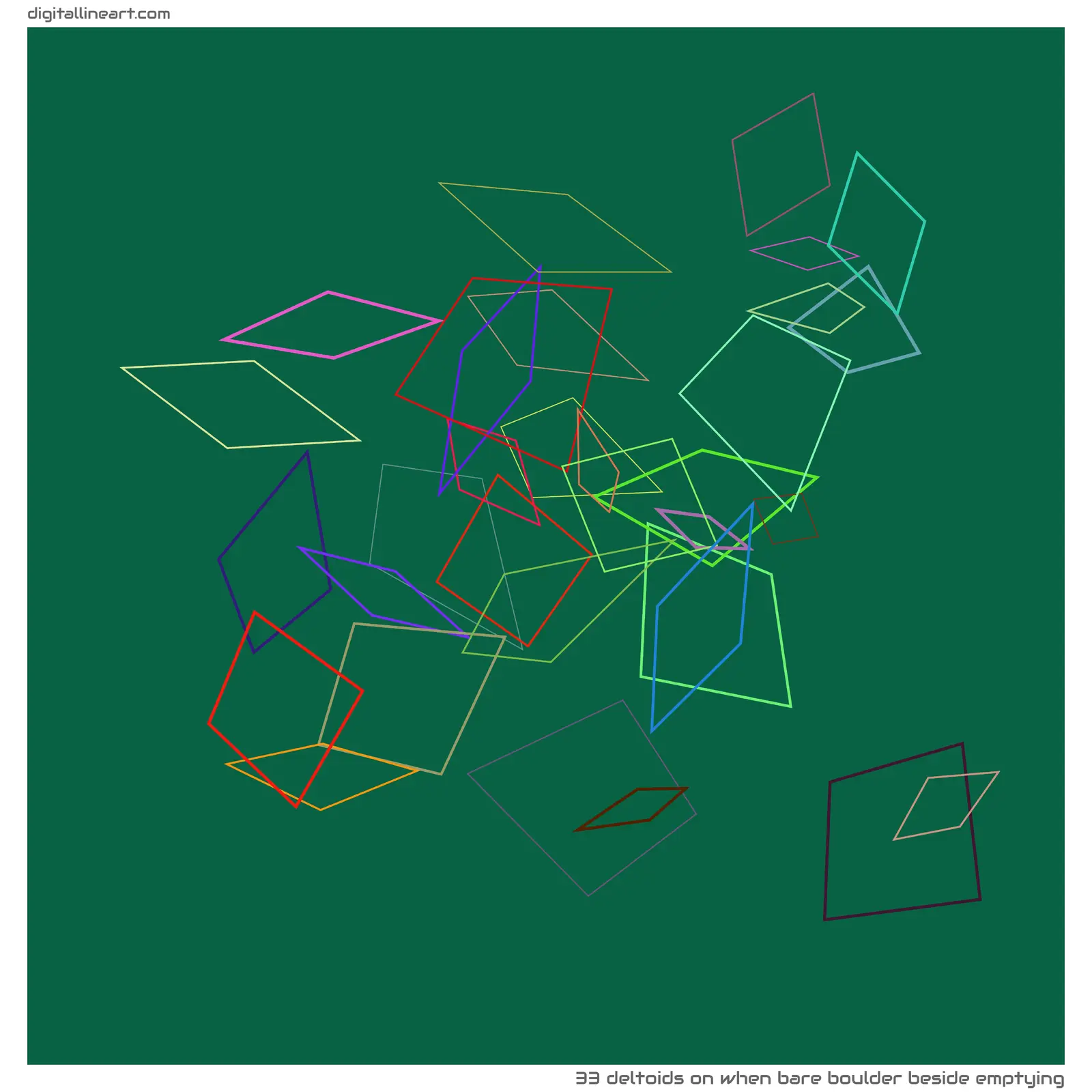 When Bare Boulder beside Emptying — 33 deltoids