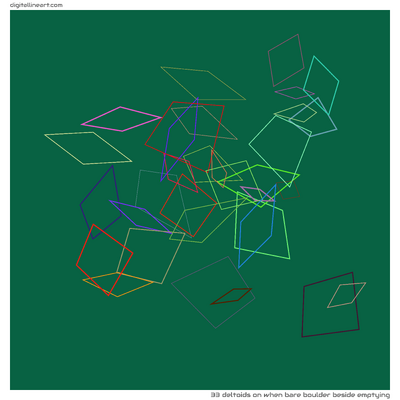 When Bare Boulder beside Emptying — 33 deltoids