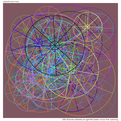 50 Dharma Wheel in Gentle Basin circa the Calming