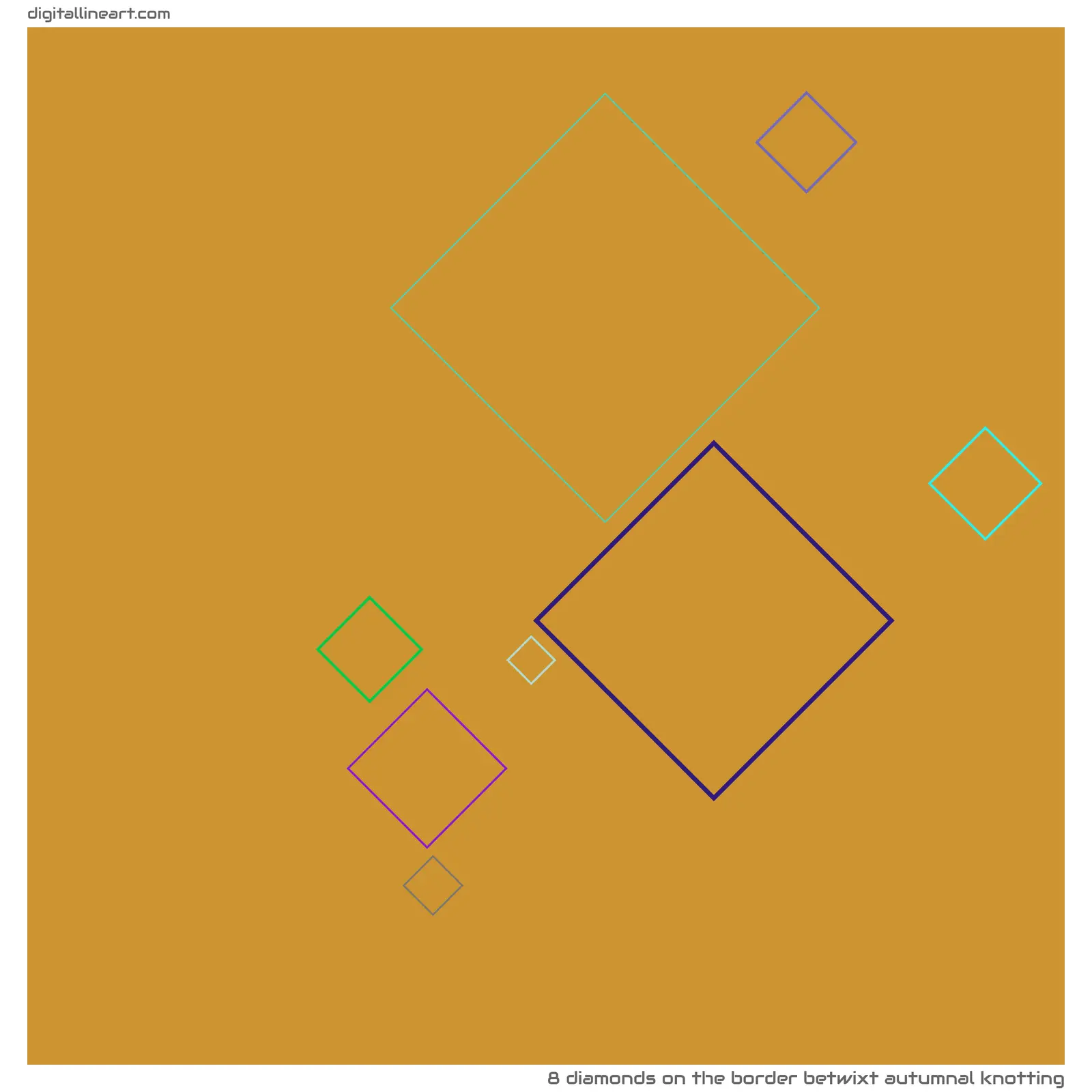 The Border betwixt Autumnal Knotting — 8 diamonds