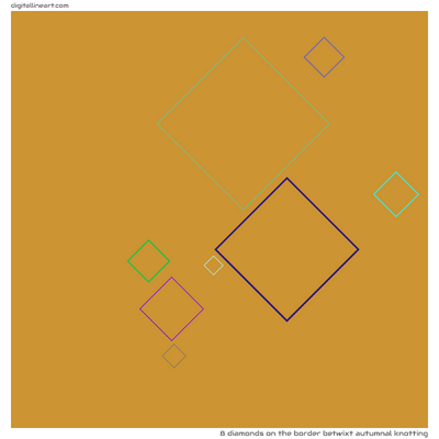 The Border betwixt Autumnal Knotting — 8 diamonds