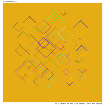 The Tilled Border under the Circling — 78 diamonds