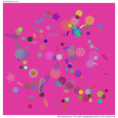 The Self-possessed Atoll until Collecting — 129 diatoms