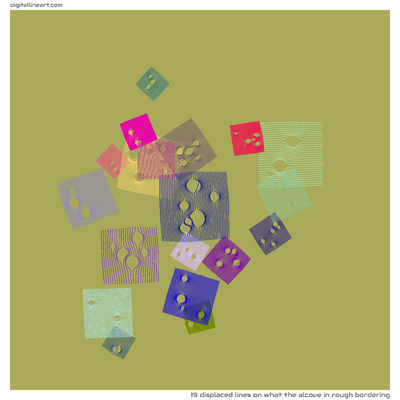 What the Alcove in Rough Bordering — 19 displaced lines