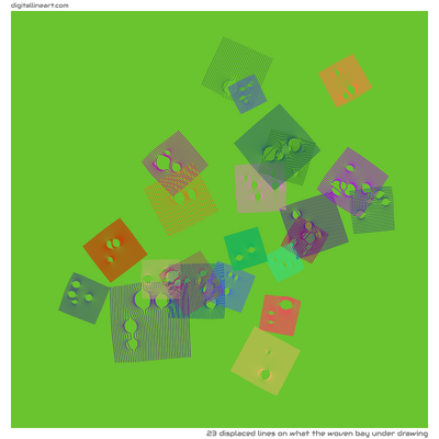 What the Woven Bay under Drawing — 23 displaced lines